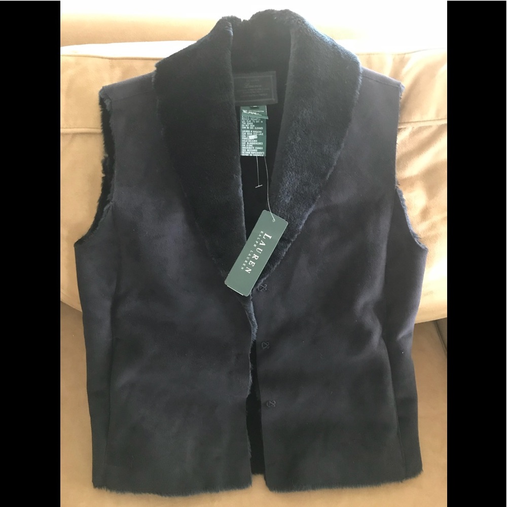 NWT black Ralph Lauren vest